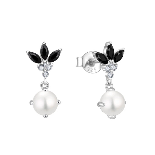 Midnight blossom earrings