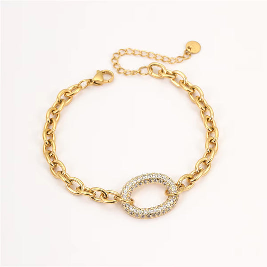 Halo link bracelet