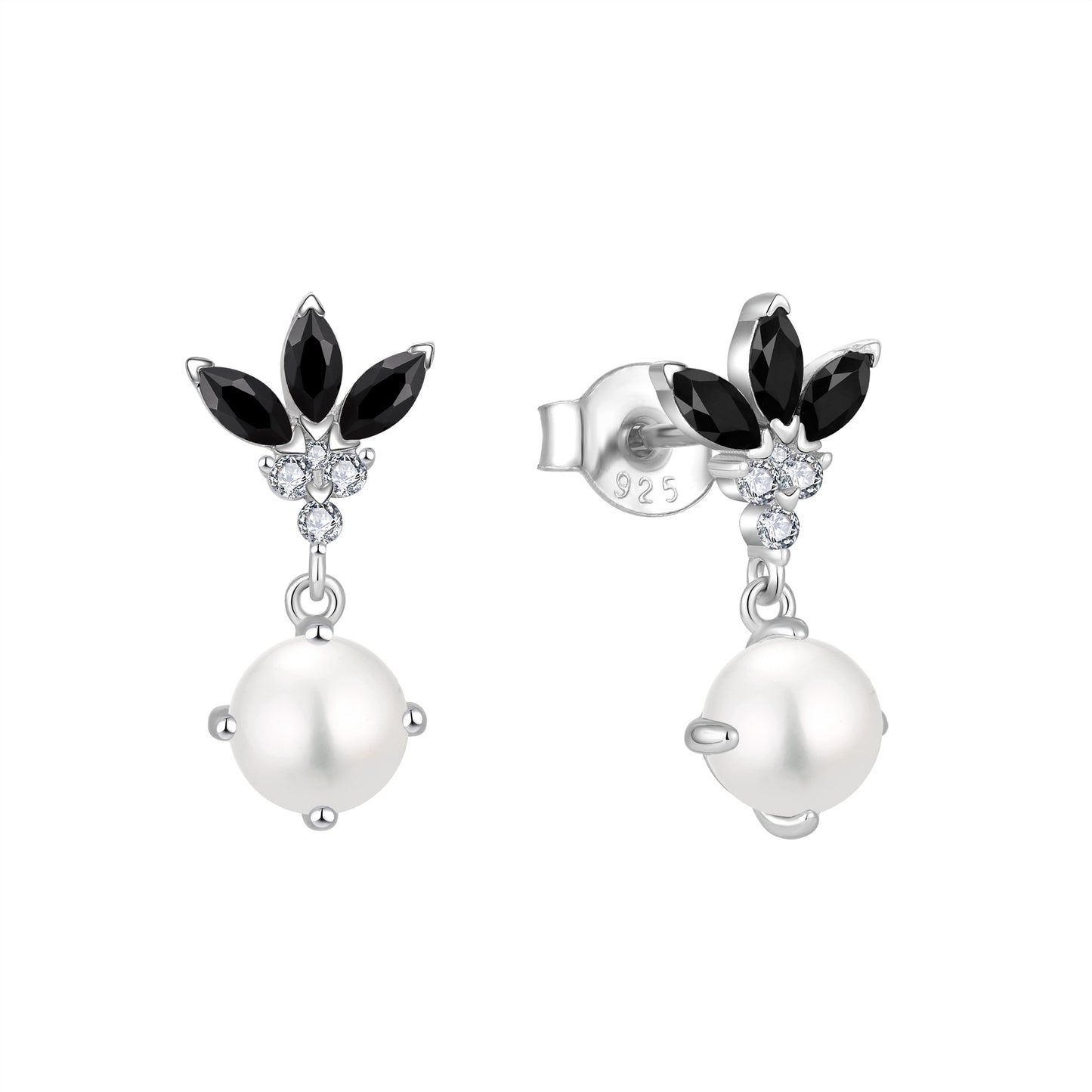 Midnight blossom earrings