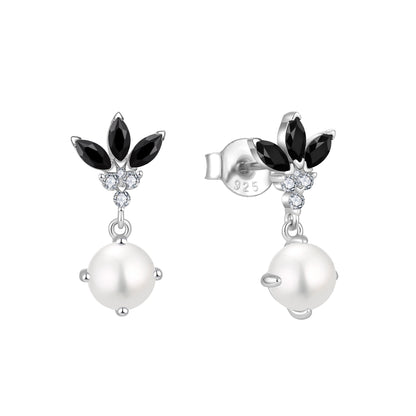 Midnight blossom earrings
